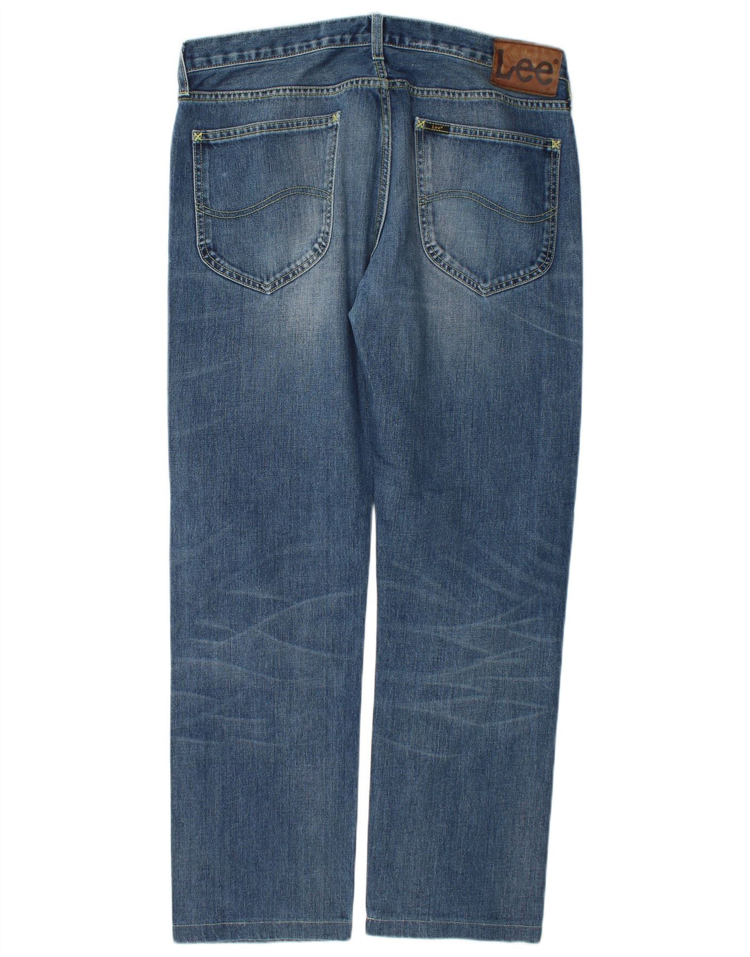 Lee Mens Blake Straight Jeans W34 L30 Blue Cotton
