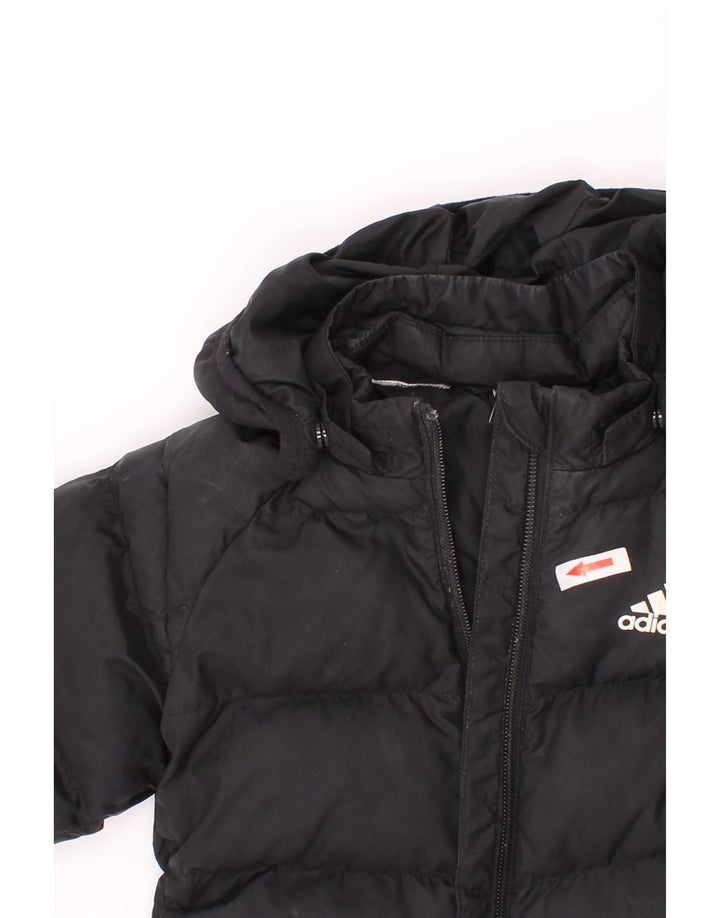 Adidas Boys Hooded Padded Jacket 3-4 Years Black