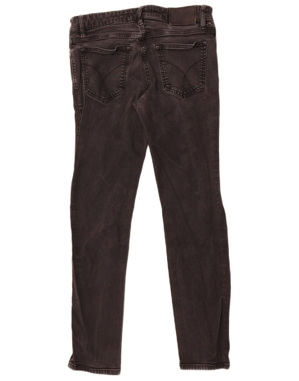 Calvin Klein Mens Skinny Jeans W30 L30 Grey Cotton