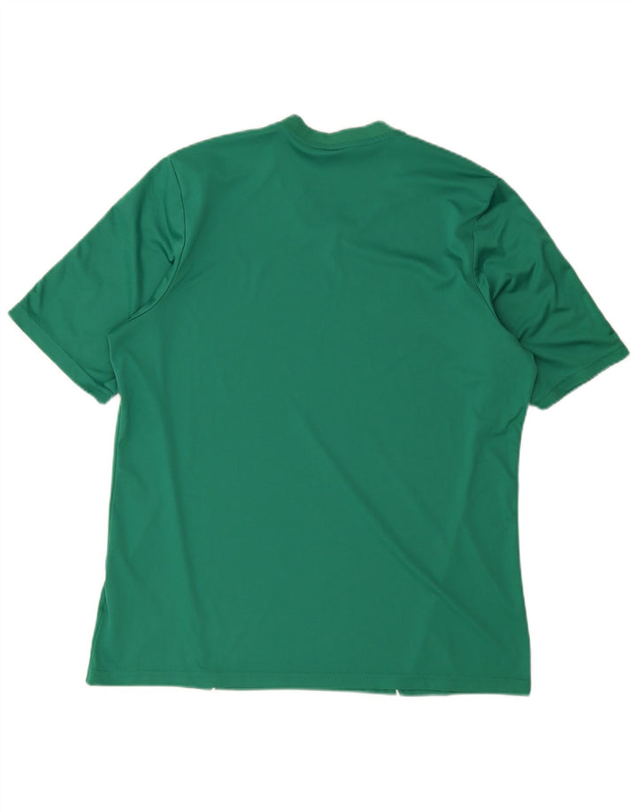 Adidas Mens T-Shirt Top XL Green Polyester