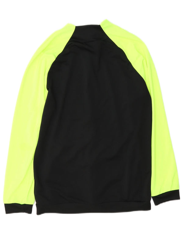 Nike Boys Dri Fit Tracksuit Top Jacket 12-13 Years Large Black Colourblock