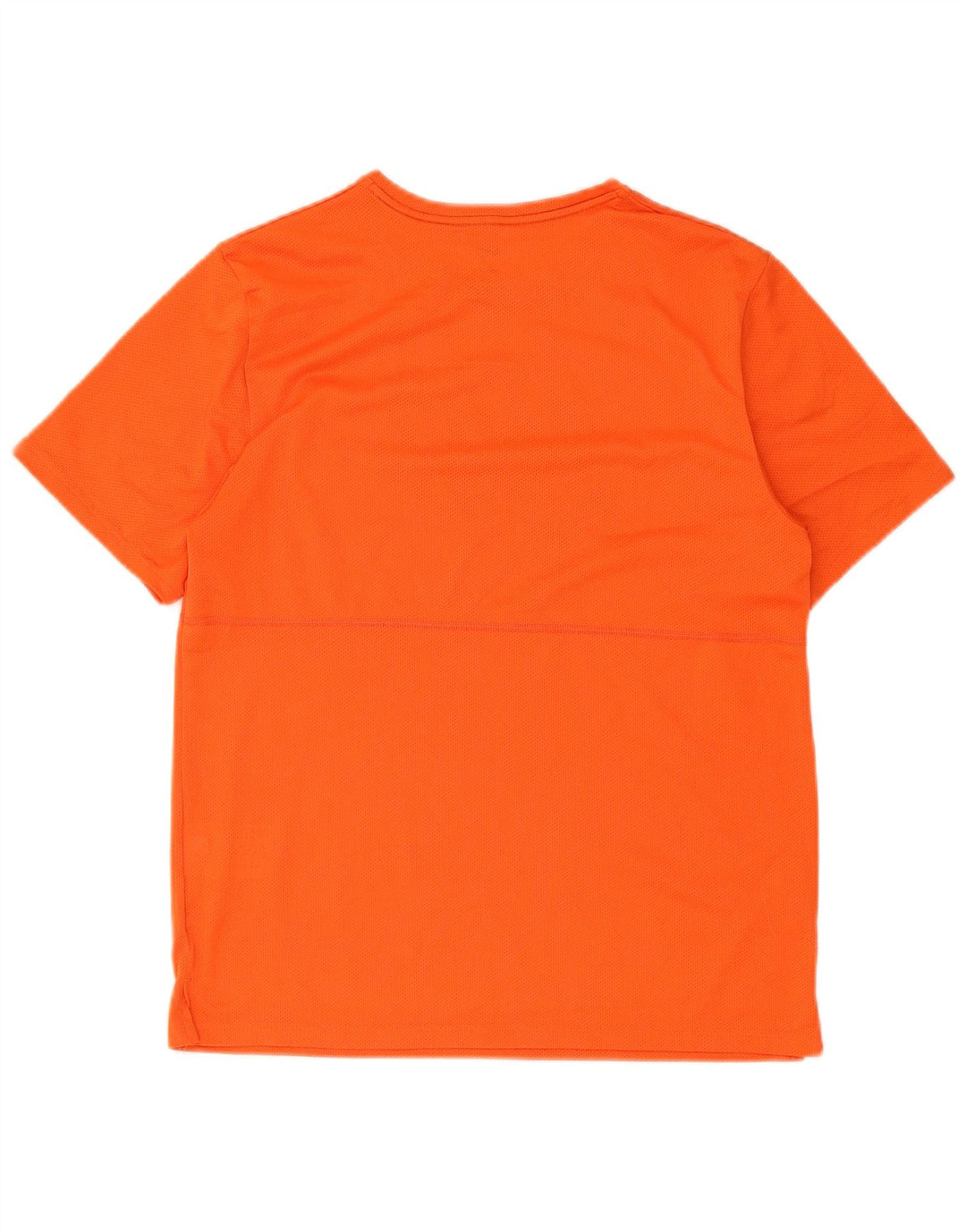 Nike Mens Dri Fit Graphic T-Shirt Top Medium Orange Polyester