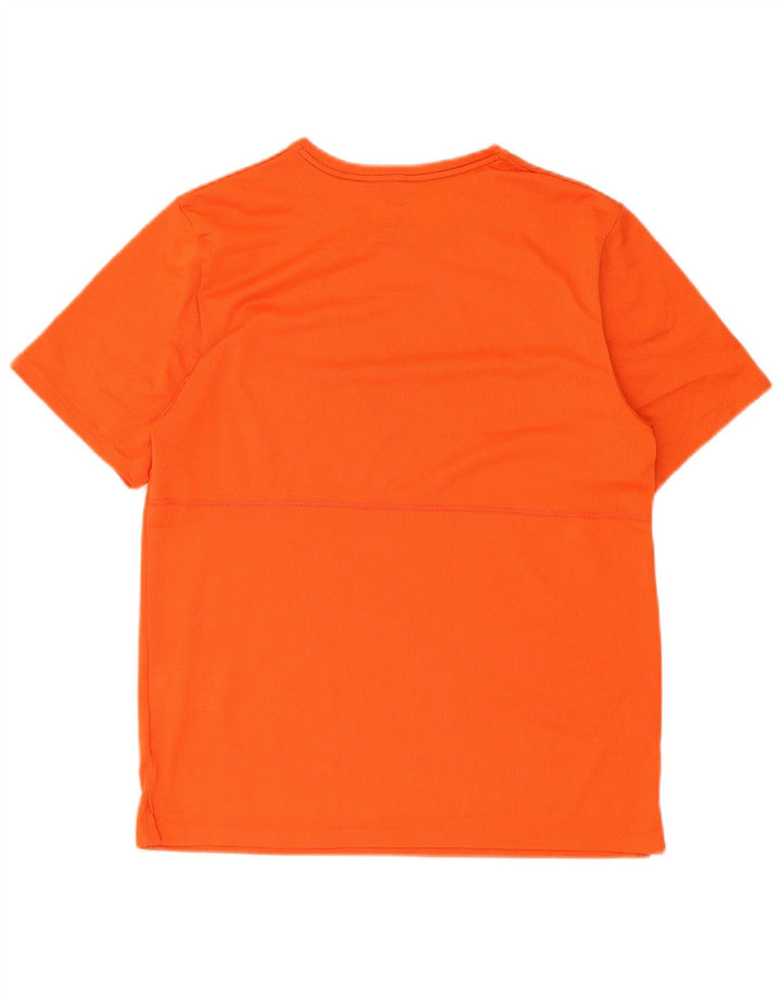 Nike Mens Dri Fit Graphic T-Shirt Top Medium Orange Polyester
