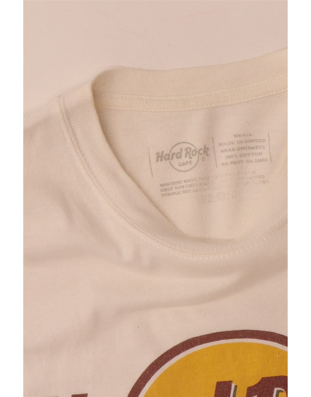 HARD ROCK CAFE Mens Munich Graphic T-Shirt Top Small White Cotton