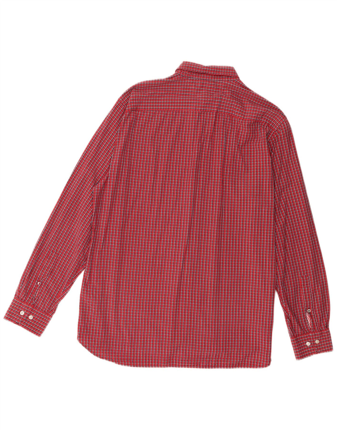 Tommy Hilfiger Mens Shirt XL Red Check Cotton