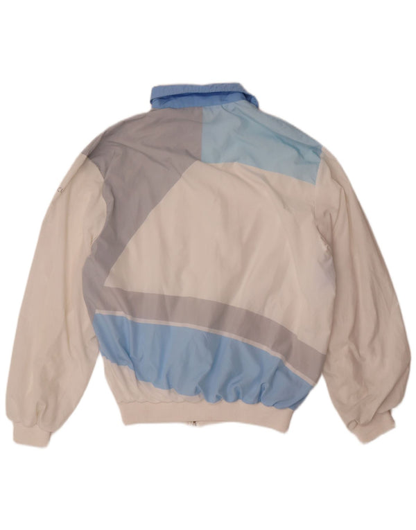Golden Cup Womens Tracksuit Top Jacket UK 14 Medium White Colourblock