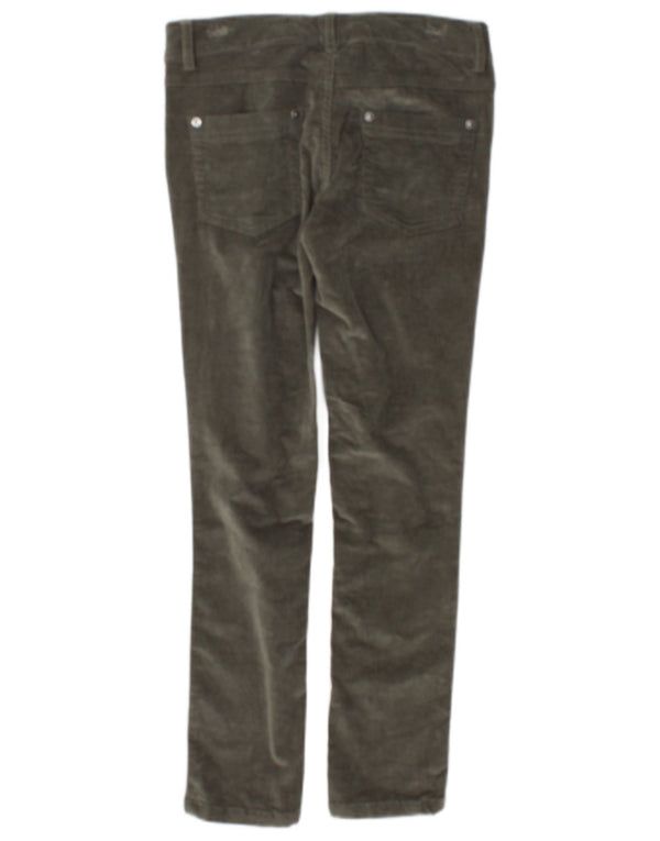 Benetton Girls Slim Corduroy Trousers 8-9 Years Large W26 L26  Grey Cotton
