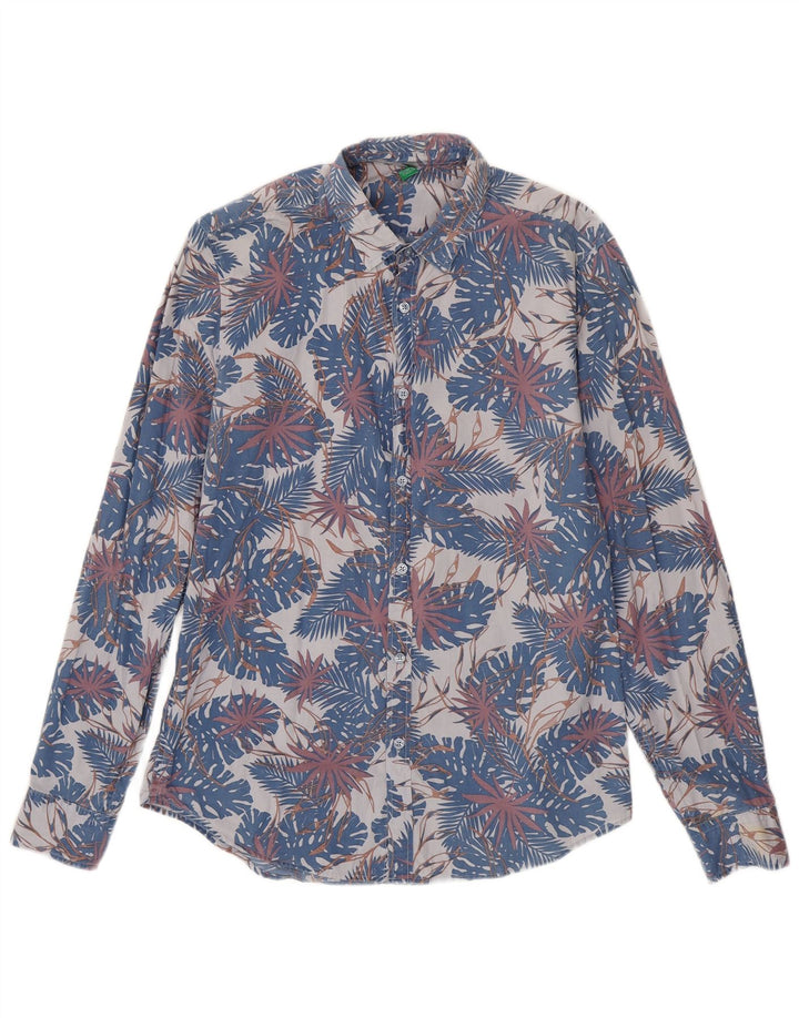 BENETTON Mens Shirt Medium Multicoloured Floral