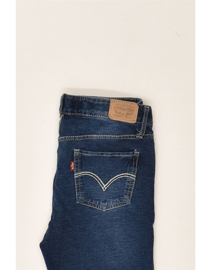 LEVI'S Girls 710 Skinny Jeans 11-12 Years W25 L24 Navy Blue Cotton | Vintage Levi's | Thrift | Second-Hand Levi's | Used Clothing | Messina Hembry 