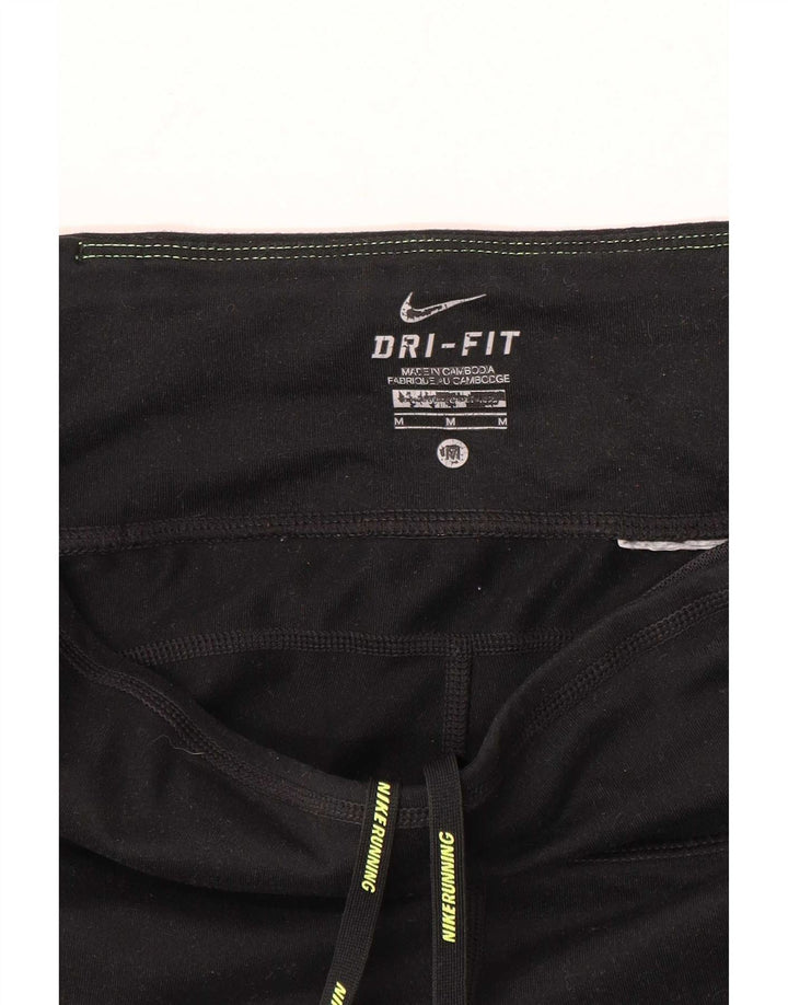 Nike Womens Dri Fit Capri Leggings UK 14 Medium Black