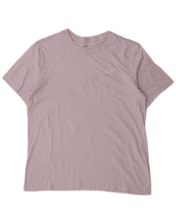 Nike Mens T-Shirt Top Large Purple Cotton