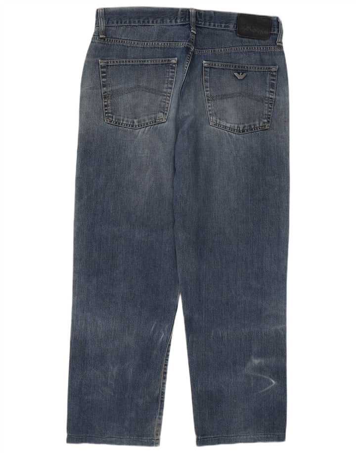 Armani Jeans Mens Straight W36 L28 Blue
