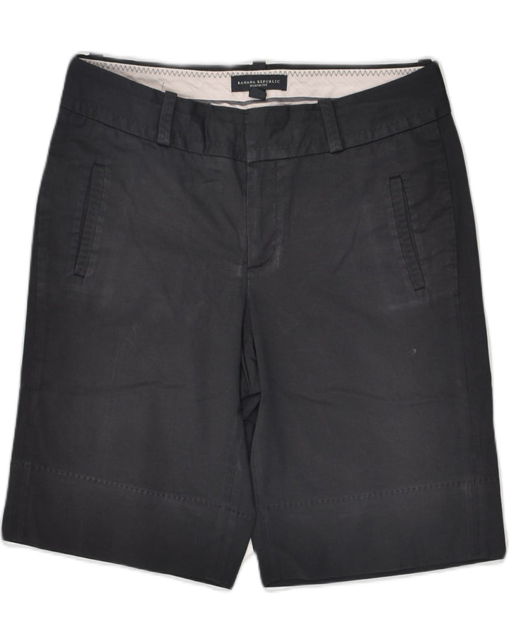 BANANA REPUBLIC Womens Martin Fit Chino Shorts US 4 Small W30  Black | Vintage Banana Republic | Thrift | Second-Hand Banana Republic | Used Clothing | Messina Hembry 