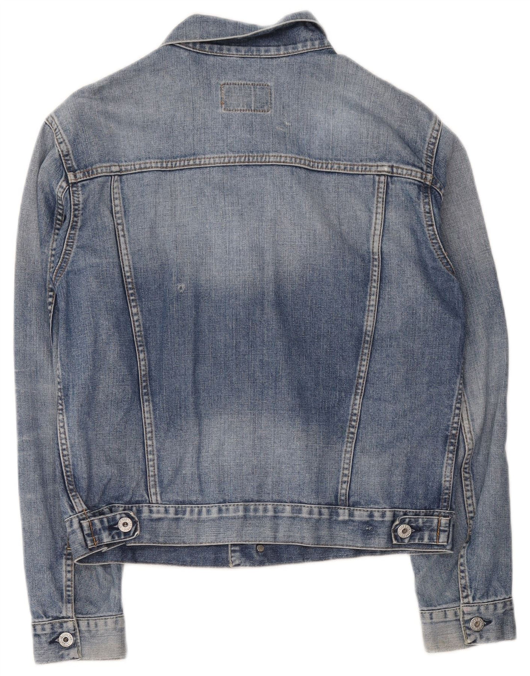 Nike Womens Denim Jacket UK 14 Medium Blue Cotton