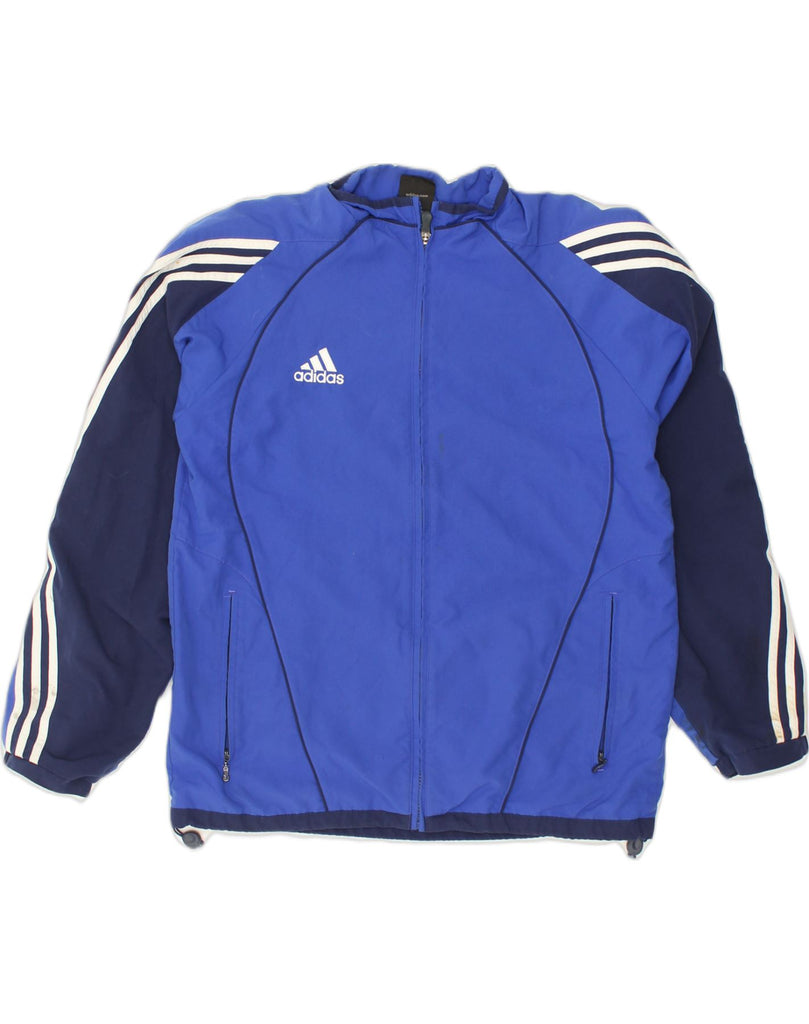 ADIDAS Mens Tracksuit Top Jacket UK 40/42 Medium Blue Colourblock | Vintage Adidas | Thrift | Second-Hand Adidas | Used Clothing | Messina Hembry 