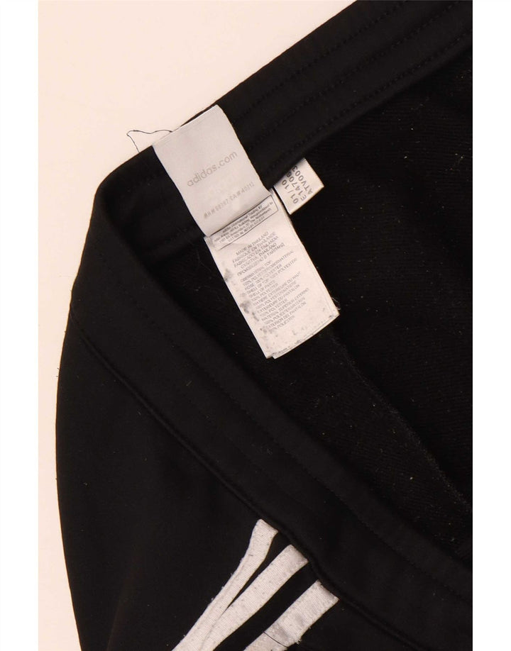 Adidas Womens Tracksuit Trousers Joggers UK 14 Large Black Polyester