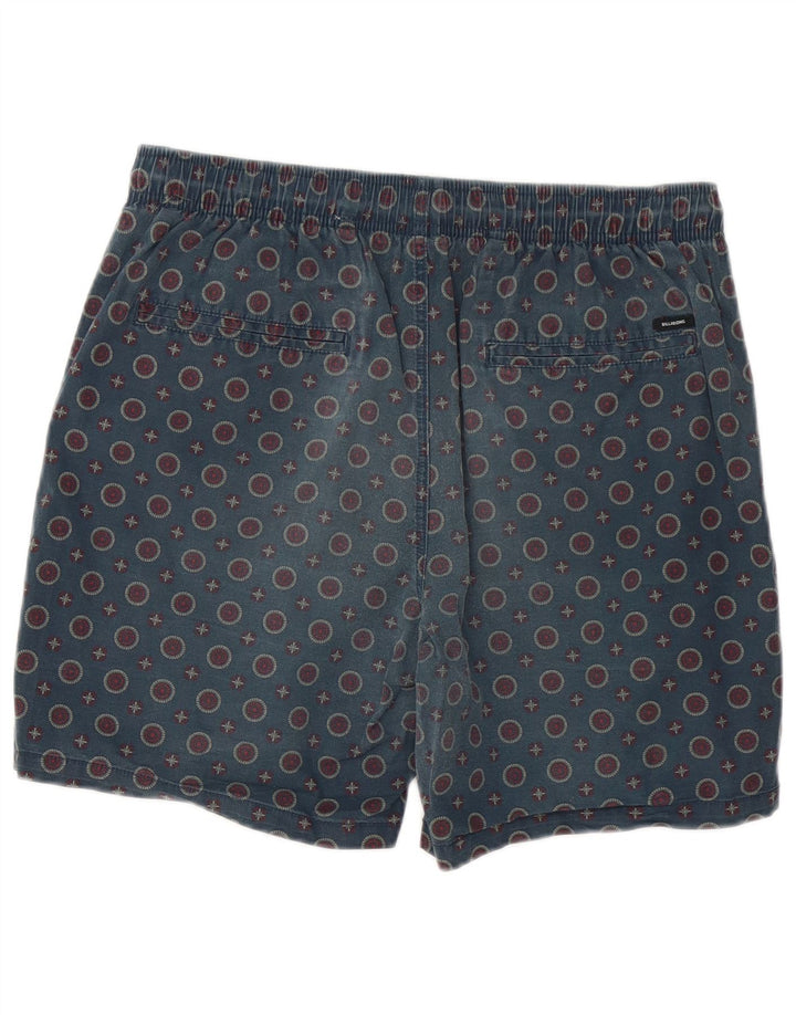 Billabong Mens Casual Shorts W32 Medium Navy Blue Polka Dot