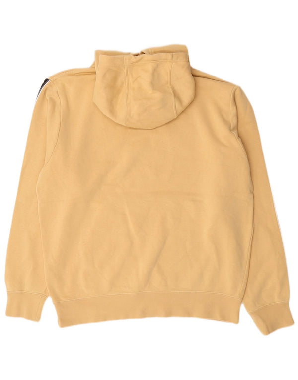 Nike Mens Graphic Hoodie Jumper Medium Yellow Colourblock Cotton