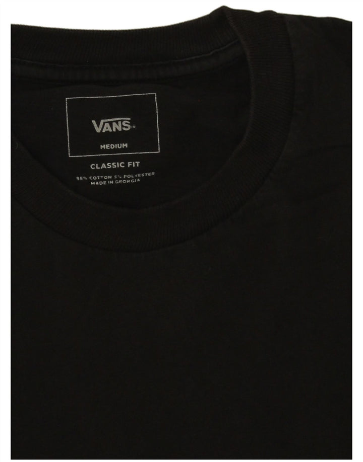 Vans Mens Classic Fit T-Shirt Top Medium Black Colourblock Cotton