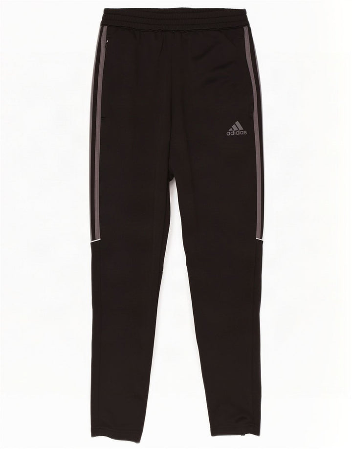 Adidas Mens Aeroready Tracksuit Trousers Small Black Polyester