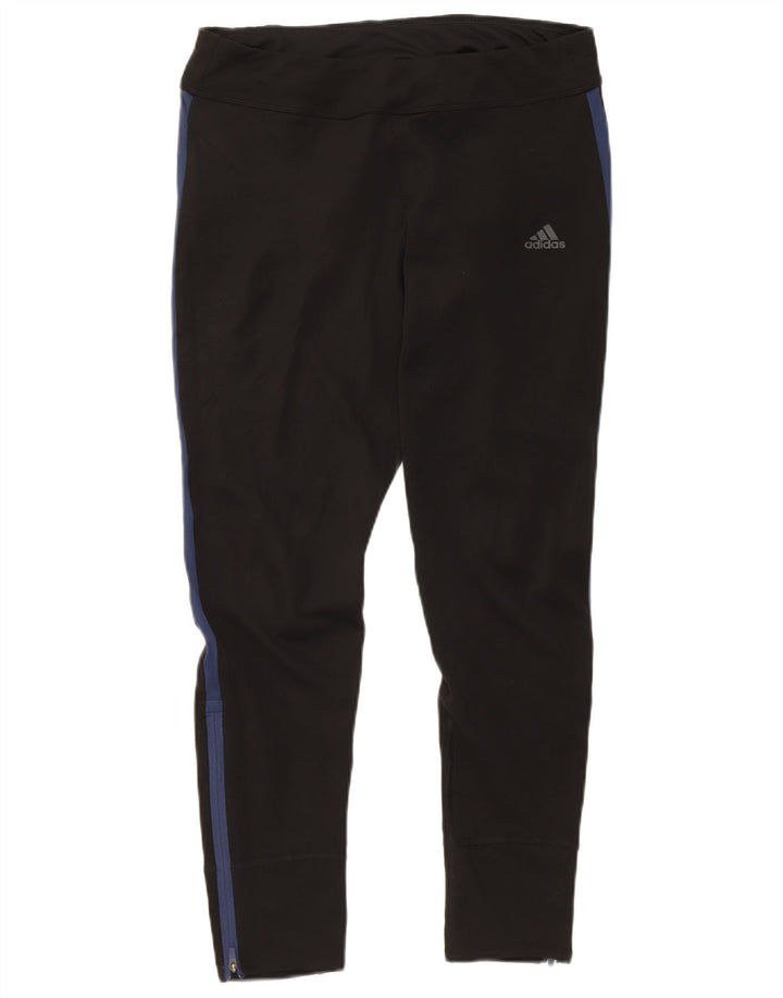 Adidas Womens Climacool Crop Leggings UK 12/14 Medium Black