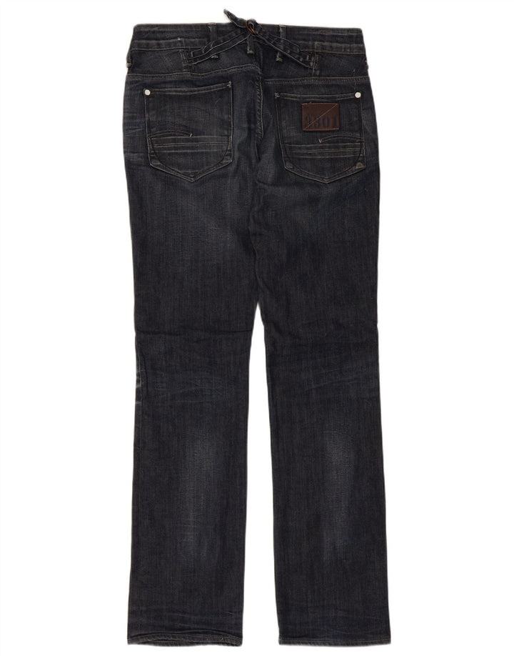 G-Star Womens Straight Jeans W30 L32 Navy Blue Cotton