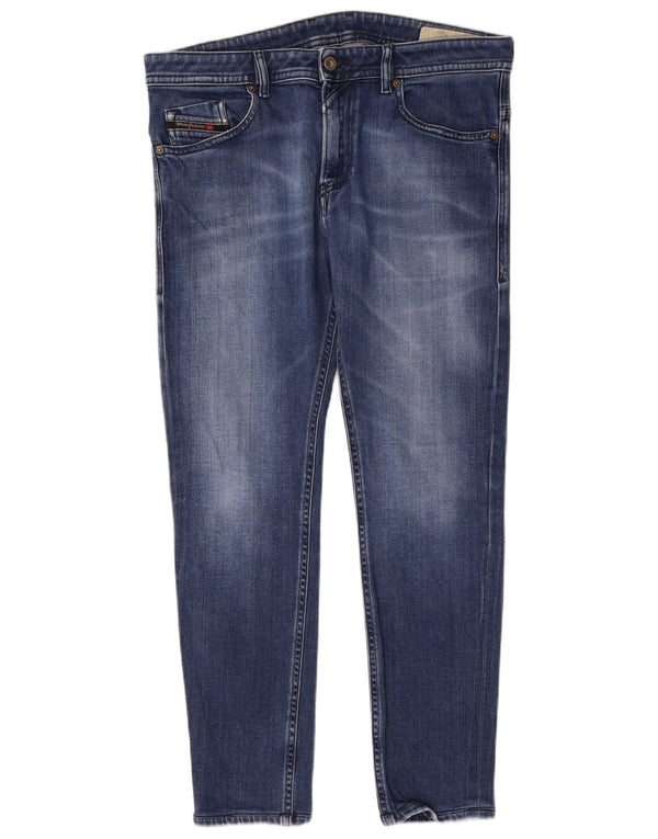 Diesel Mens Slim Jeans W34 L29 Blue Cotton