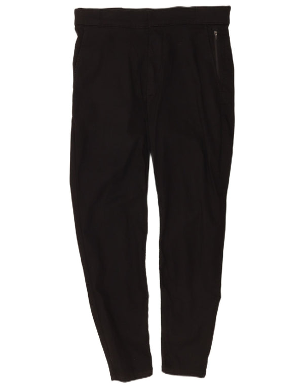 Zara Mens Skinny Chino Trousers Medium W31 L26 Black Cotton