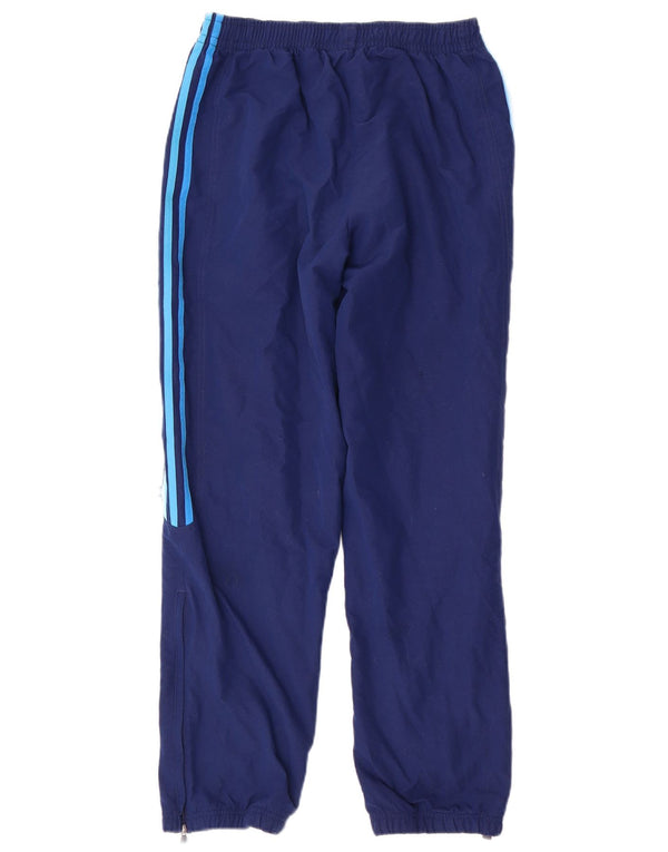 Adidas Boys Tracksuit Trousers Joggers 13-14 Years Navy Blue Polyester