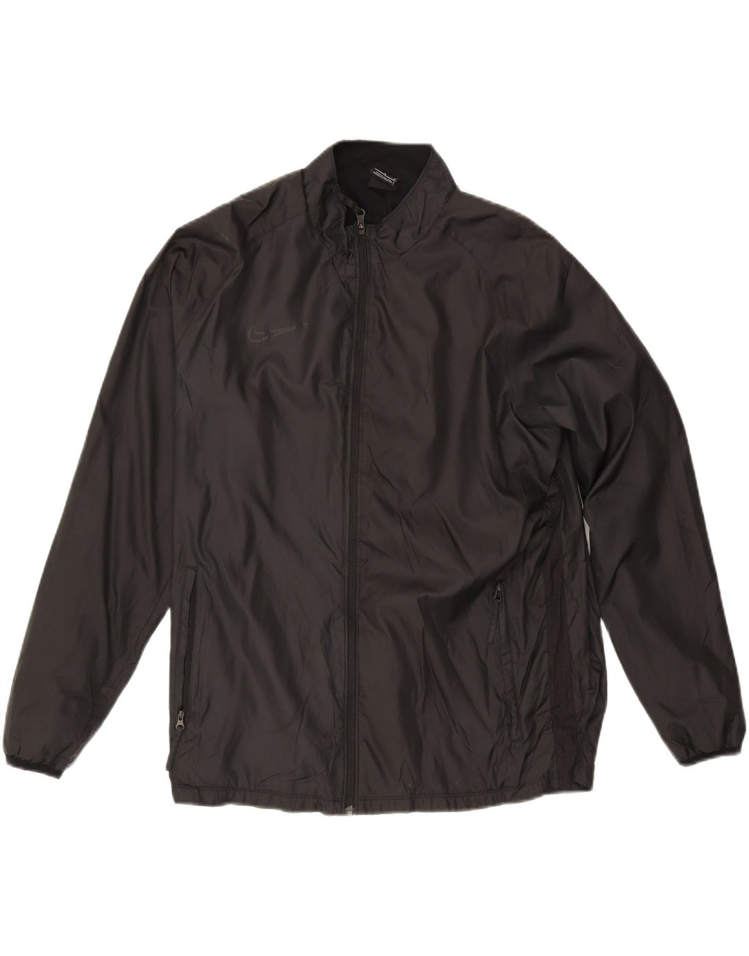 Nike Mens Tracksuit Top Jacket Large Black Polyester
