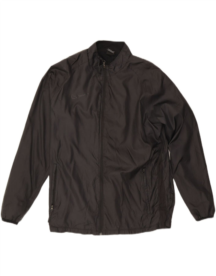 Nike Mens Tracksuit Top Jacket Large Black Polyester