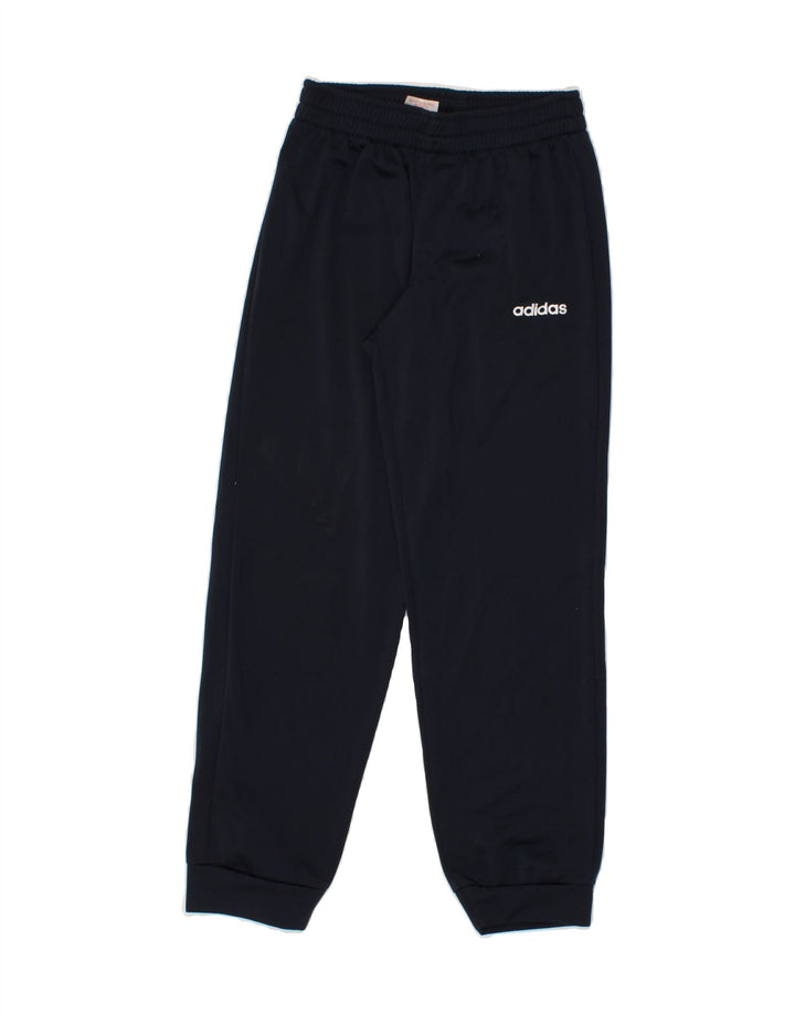 ADIDAS Boys Tracksuit Trousers Joggers 9-10 Years  Navy Blue Polyester Vintage Adidas and Second-Hand Adidas from Messina Hembry 
