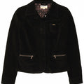 LEE Girls Velvet Utility Jacket 13-14 Years Black Cotton