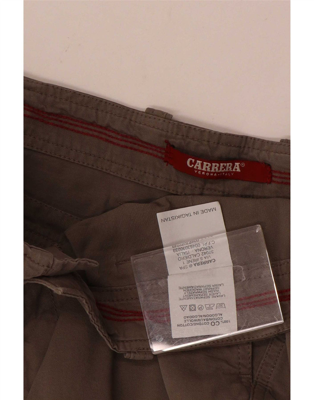 Carrera Mens Cargo Shorts W34 Large Grey Cotton