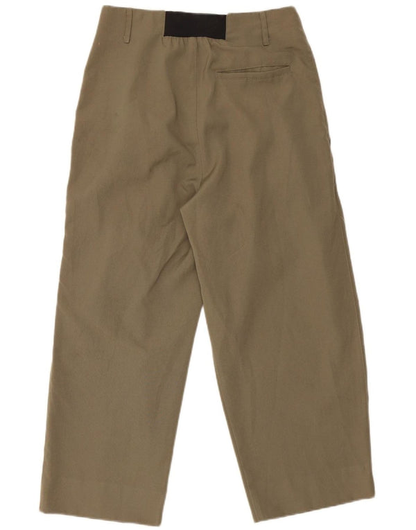 Vintage Womens Trachten Crop Casual Trousers IT 46 Large W30 L24 Khaki