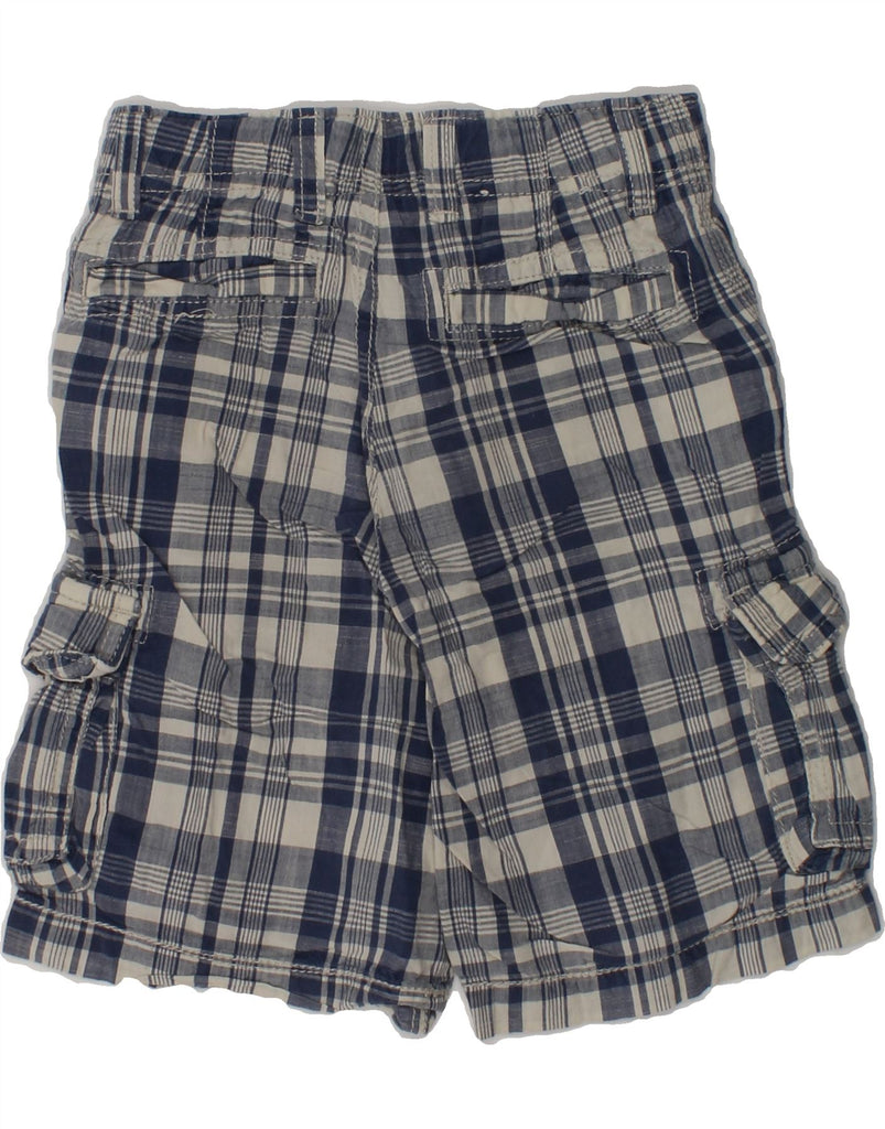 GAP Boys Cargo Shorts 3-4 Years W20  Blue Check Cotton | Vintage Gap | Thrift | Second-Hand Gap | Used Clothing | Messina Hembry 