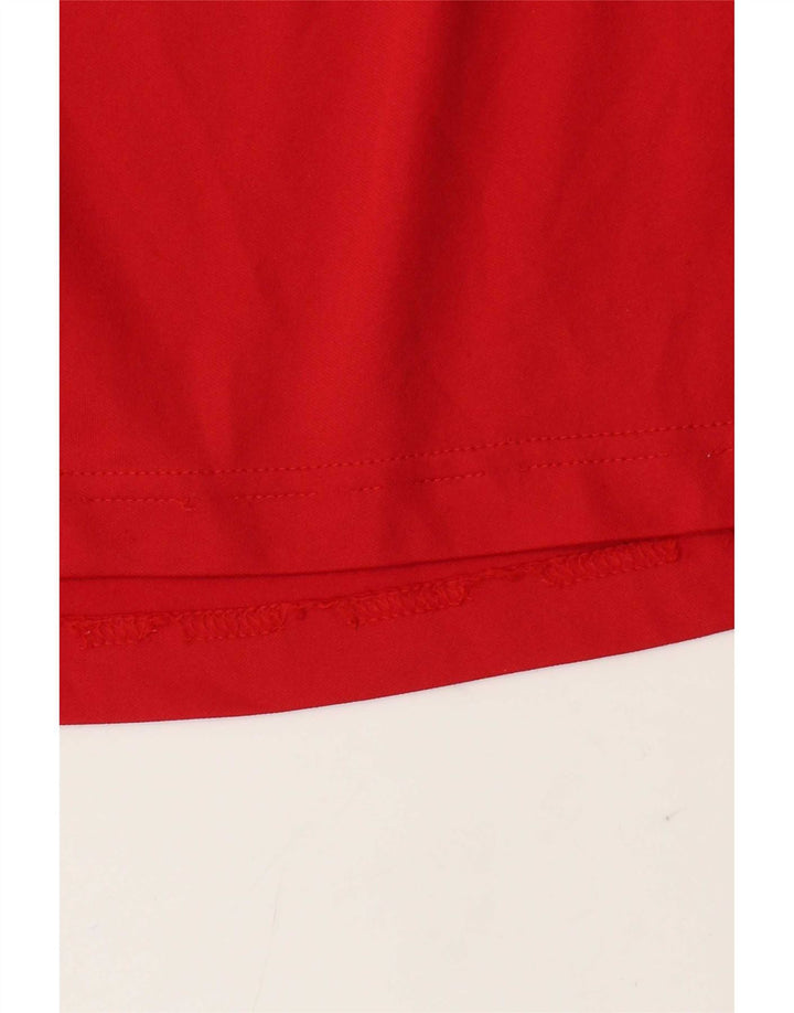 Adidas Mens Climacool T-Shirt Top Large Red Colourblock Polyester