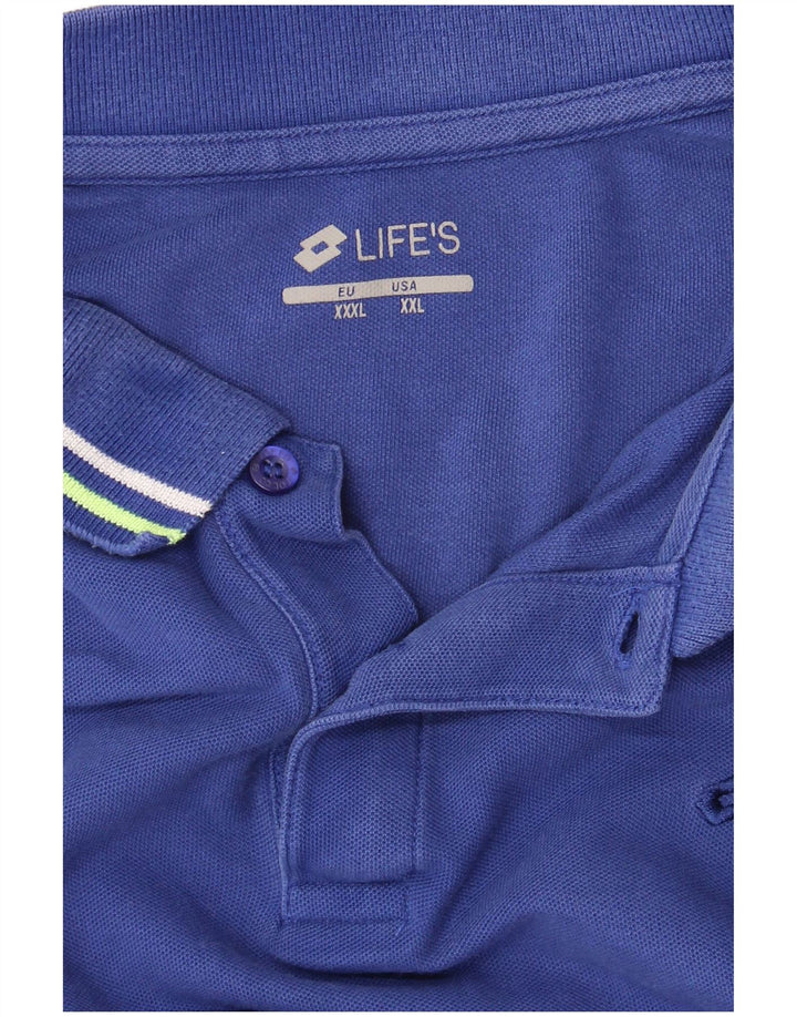 Lotto Mens Polo Shirt 2XL Blue