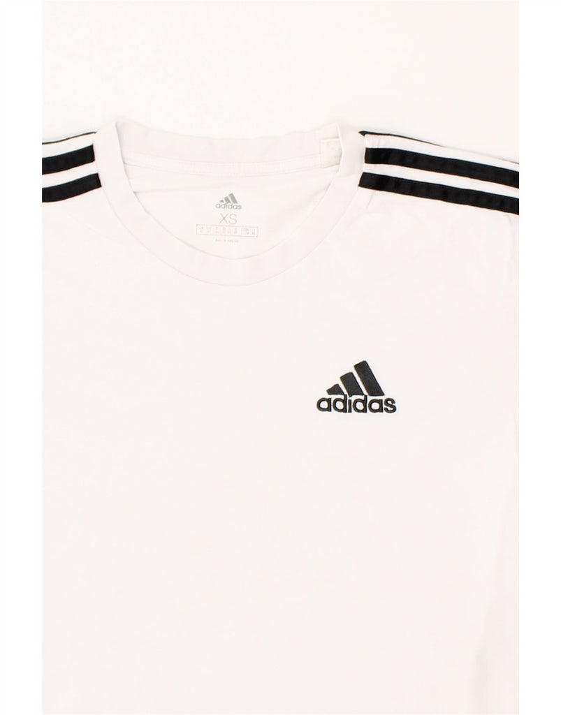 ADIDAS Mens T-Shirt Top XS White Vintage Adidas and Second-Hand Adidas from Messina Hembry 