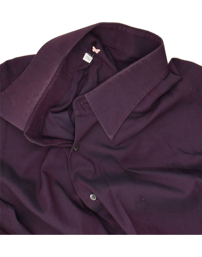 ROCCOBAROCCO Mens Slim Fit Shirt Size 18 45 2XL Purple | Vintage Roccobarocco | Thrift | Second-Hand Roccobarocco | Used Clothing | Messina Hembry 