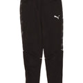 Puma Boys Tracksuit Trousers 11-12 Years Black Spotted Polyester