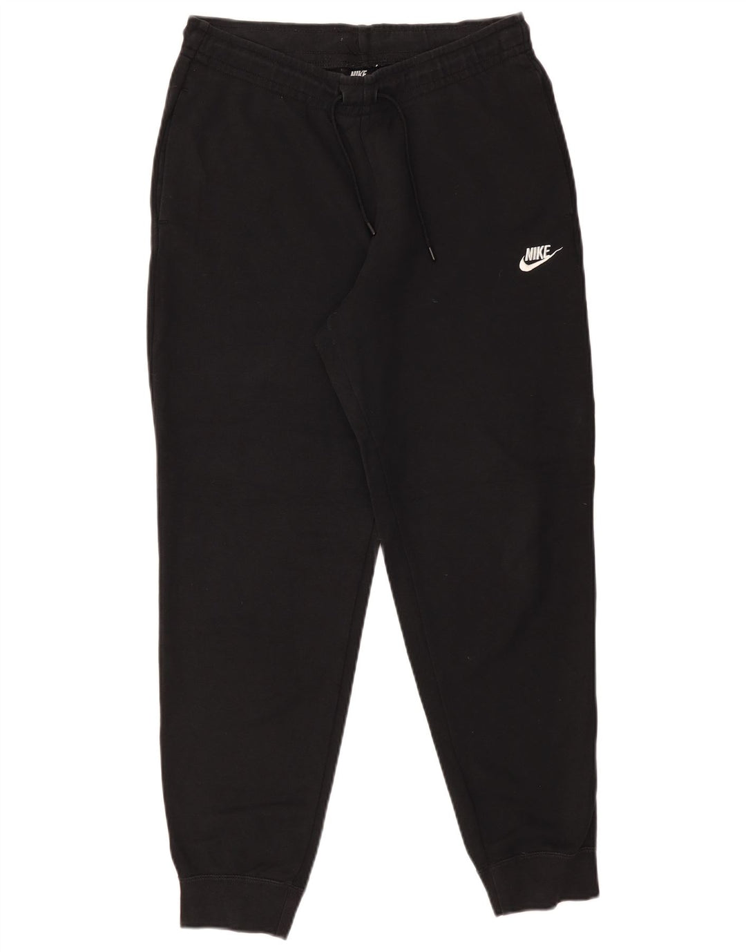 Nike Womens Tracksuit Trousers Joggers UK 12 Medium Black Cotton