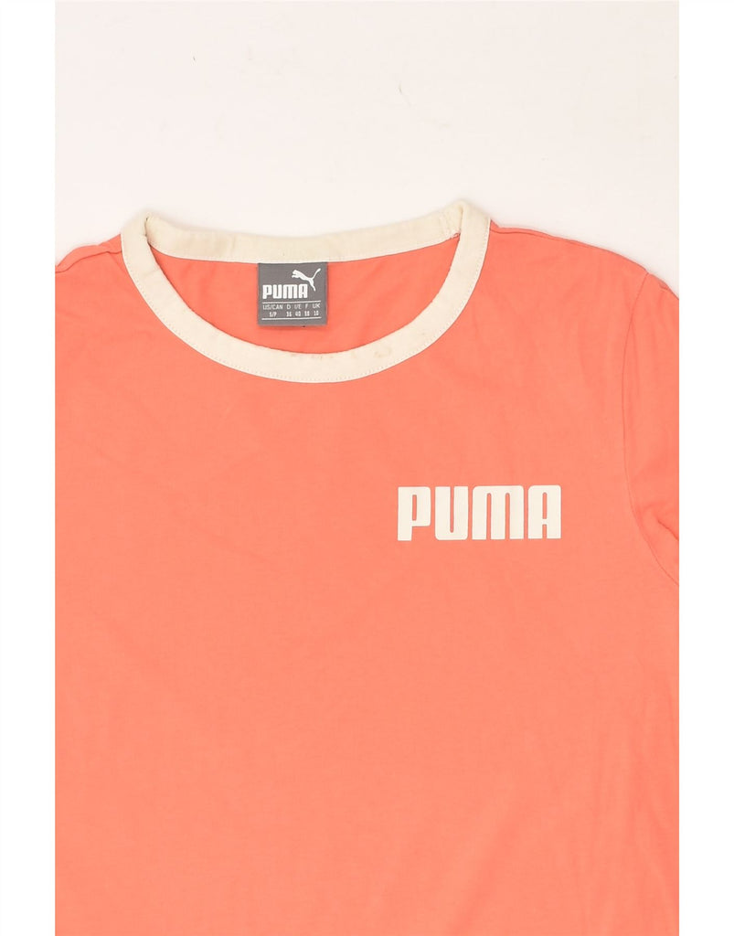 PUMA Womens T-Shirt Top UK 10 Small  Orange | Vintage Puma | Thrift | Second-Hand Puma | Used Clothing | Messina Hembry 