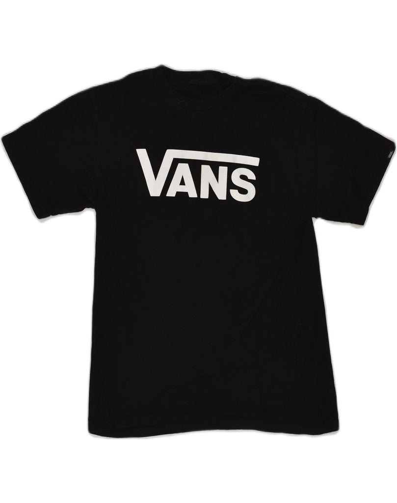 VANS Mens Graphic T-Shirt Top Small Black Cotton | Vintage Vans | Thrift | Second-Hand Vans | Used Clothing | Messina Hembry 