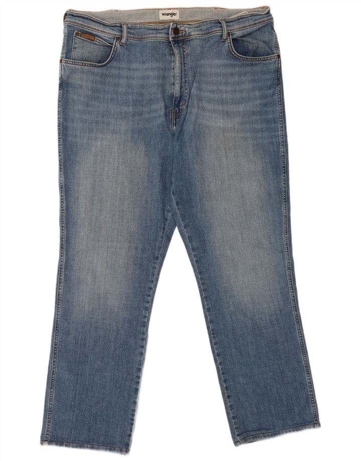 Wrangler Mens Texas Straight Jeans W40 L32 Blue Cotton