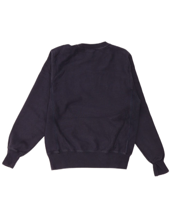 Champion Mens Nantucket Graphic Sweatshirt Jumper Small Navy Blue Cotton