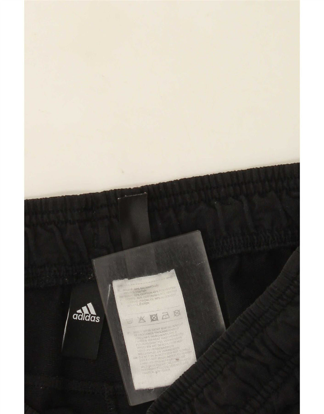 Adidas Womens Sport Shorts UK 12 Medium Black Cotton