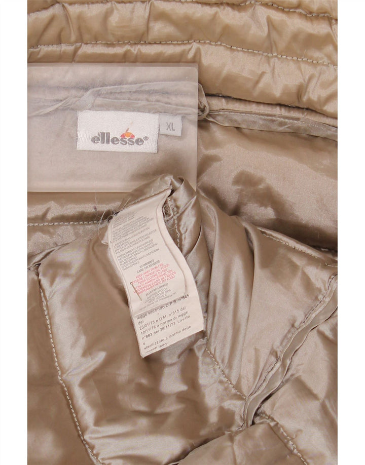 Ellesse Womens Hooded Padded Coat UK 18 XL Black Polyester