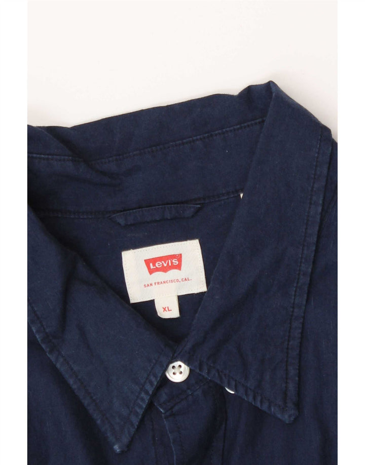 Levi's Mens Shirt XL Navy Blue