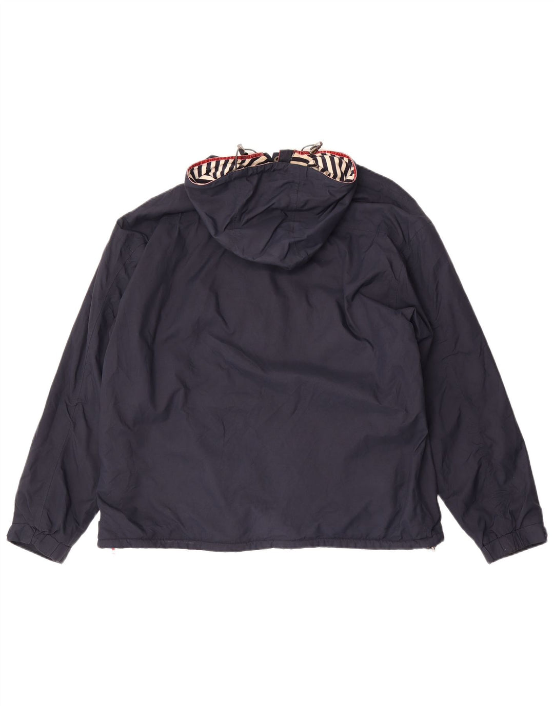 Joules Womens Hooded Oversized Anorak Jacket UK 16 Large Navy Blue